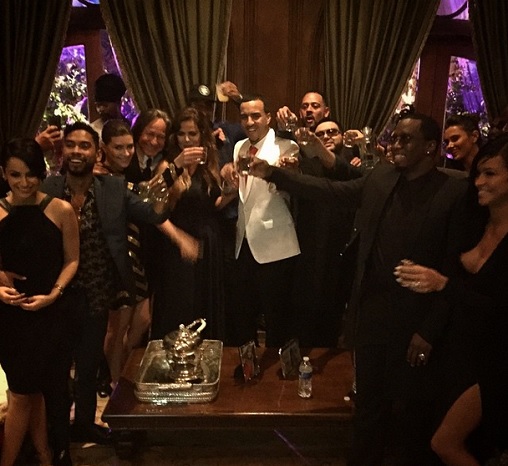 kardasians and french montana bday party