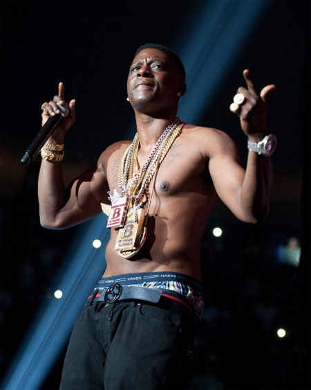 Lil Boosie fan gets punched in the face for jumping on stage