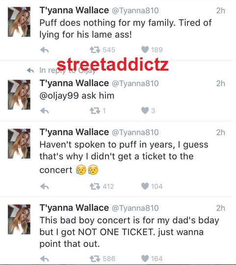 Biggie Smalls Daughter Tyanna Wallace Puts Diddy On Blast.. 1