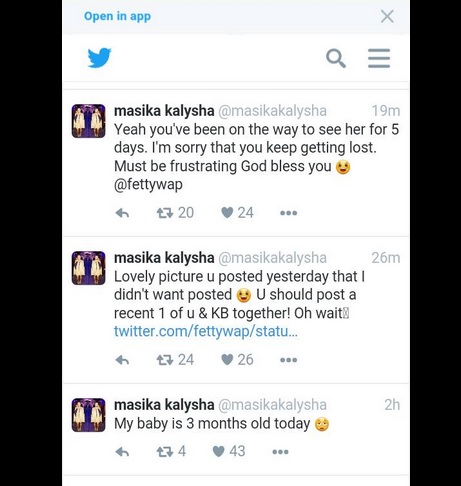 Fetty Wap & Masika Gets In Heated Twitter Argument Over Baby 8