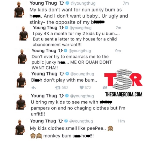 Young Thug Goes In On His Baby Mother