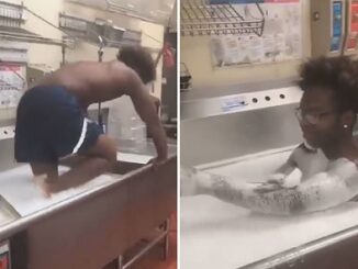 Wendy's employee fired for taking A bath In the restaurant's sink.