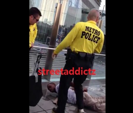 Disturbing 2013 footage surfaced online showing Las Vegas police choking a teen for selling water without a license.