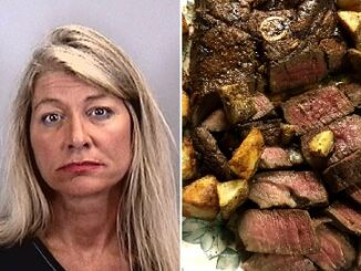 Women arrested after Punching her boyfriend for the way he cuts his meat and potatoes.