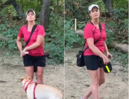 Woman Threatens To Pepper Spray Man Over Unleased Dog.
