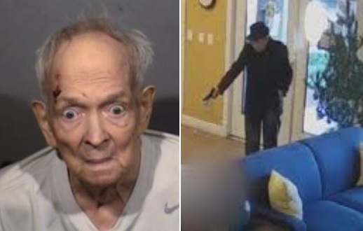 Video shows 93-year-old Robert Thomas pulling a gun out and shooting an apartment maintenance manager over water issues.