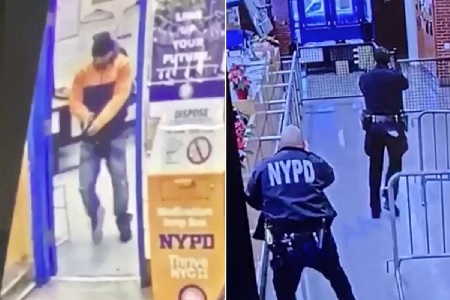 Gunman Who Opened fire Inside NYPD Precinct Seen Handcuffed To Hospital Bed