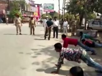 Indian Police Punish Lock Down Violators With Push-Ups