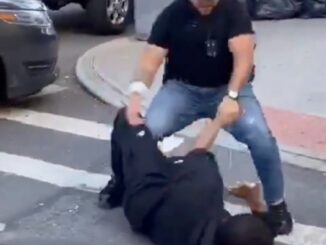 NYPD Cop placed on desk duty for punching bystander social distancing