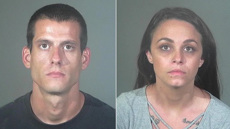 Couple arrested for hate crimes after attacking car with a shovel.