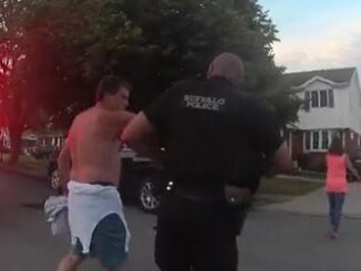 Video shows intoxicated NY Judge shoving Buffalo officer during neighbor dispute.