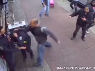 Man Hits Female NYPD Officer In the Head with A Bottle.