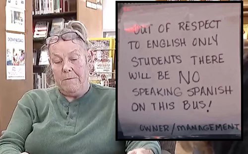 Bus Driver Fired Over “English-Only” Sign Banning Spanish