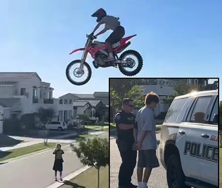 Teen arrested after 15‑foot dirt bike jump goes viral.