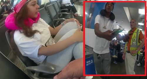 Man Causes Scene At Airport After Discovering Girlfriend Cheating.