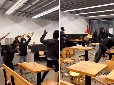 Violent Teen Brawl Erupts Inside D.C. Chipotle Caught On Camera.