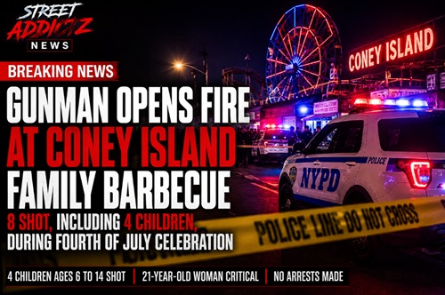 Gunman Opens Fire at Fourth of July Family Barbecue in Coney Island, Wounding Eight Including Four Children