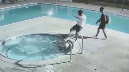 Man Violently Kicked in the Head and Robbed While Relaxing in San Bernardino Jacuzzi.